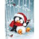 thumbnail image 1 of HOMFUN-pintura de diamante redondo/cuadrado completa, cuadro artesanal 5D, punto de cruz bordado 3D de "pingüino de Navidad de invierno", regalo para decoración del hogar, 1 of 4