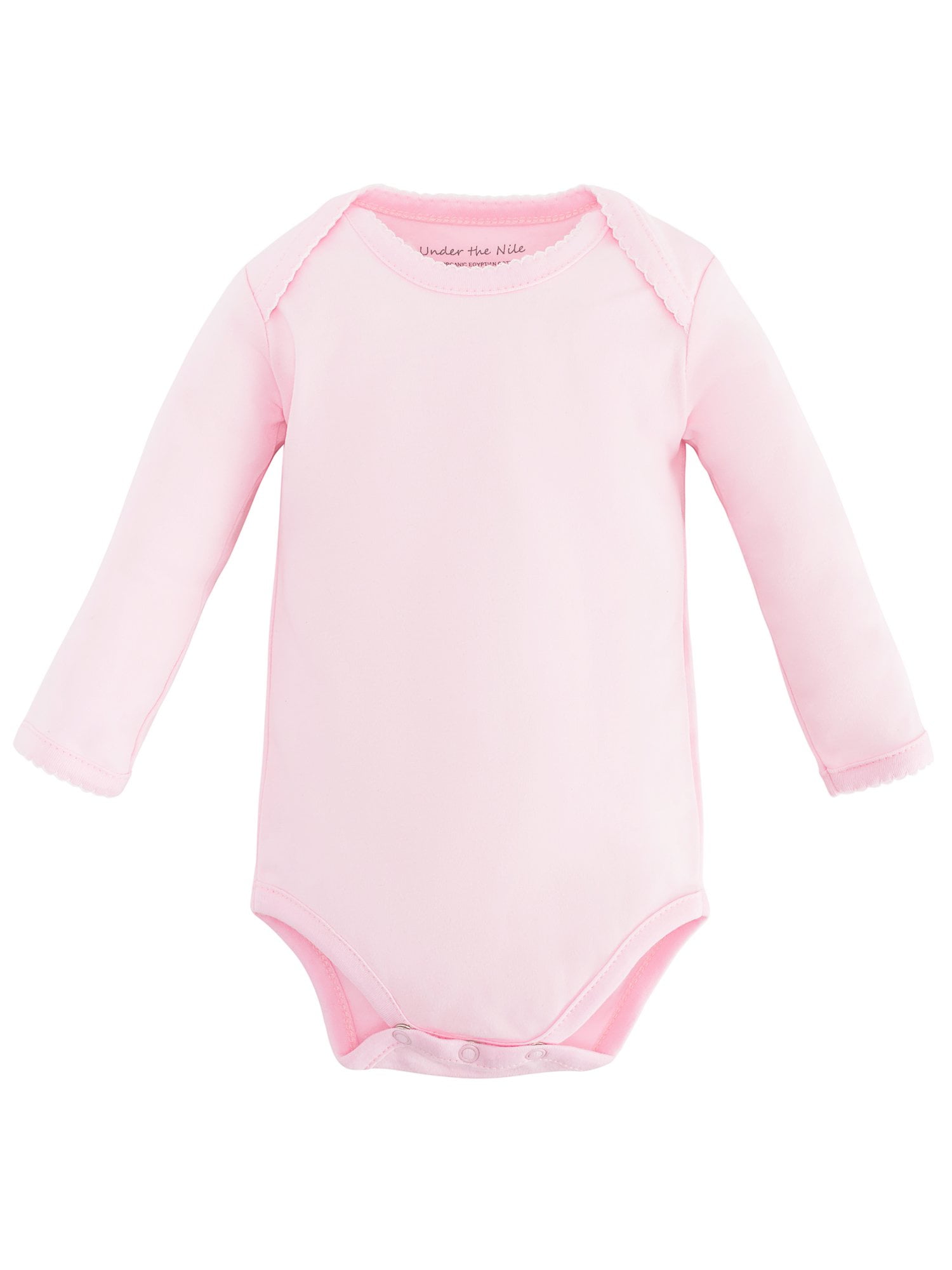 Baby Organic Cotton Long Sleeve Lap Shoulder Bodysuit Onesie
