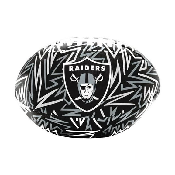 Logo Brands 623-93MCS-R1 NFL Las Vegas Raiders Graffiti Micro Soft Football