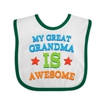 Inktastic My Great Grandma is Awesome Boys or Girls Baby Bib