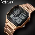 thumbnail image 4 of Reloj Skmei Impermeable Luminoso Para Hombre Color De La Correa Plateado, 4 of 5