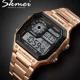 thumbnail image 4 of Reloj Skmei Impermeable Luminoso Para Hombre Color De La Correa Plateado, 4 of 5
