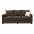 thumbnail image 1 of Sofa El Bazar Store Atlanta Lino Chocolate 3 plazas Modular Moderno, 1 of 4