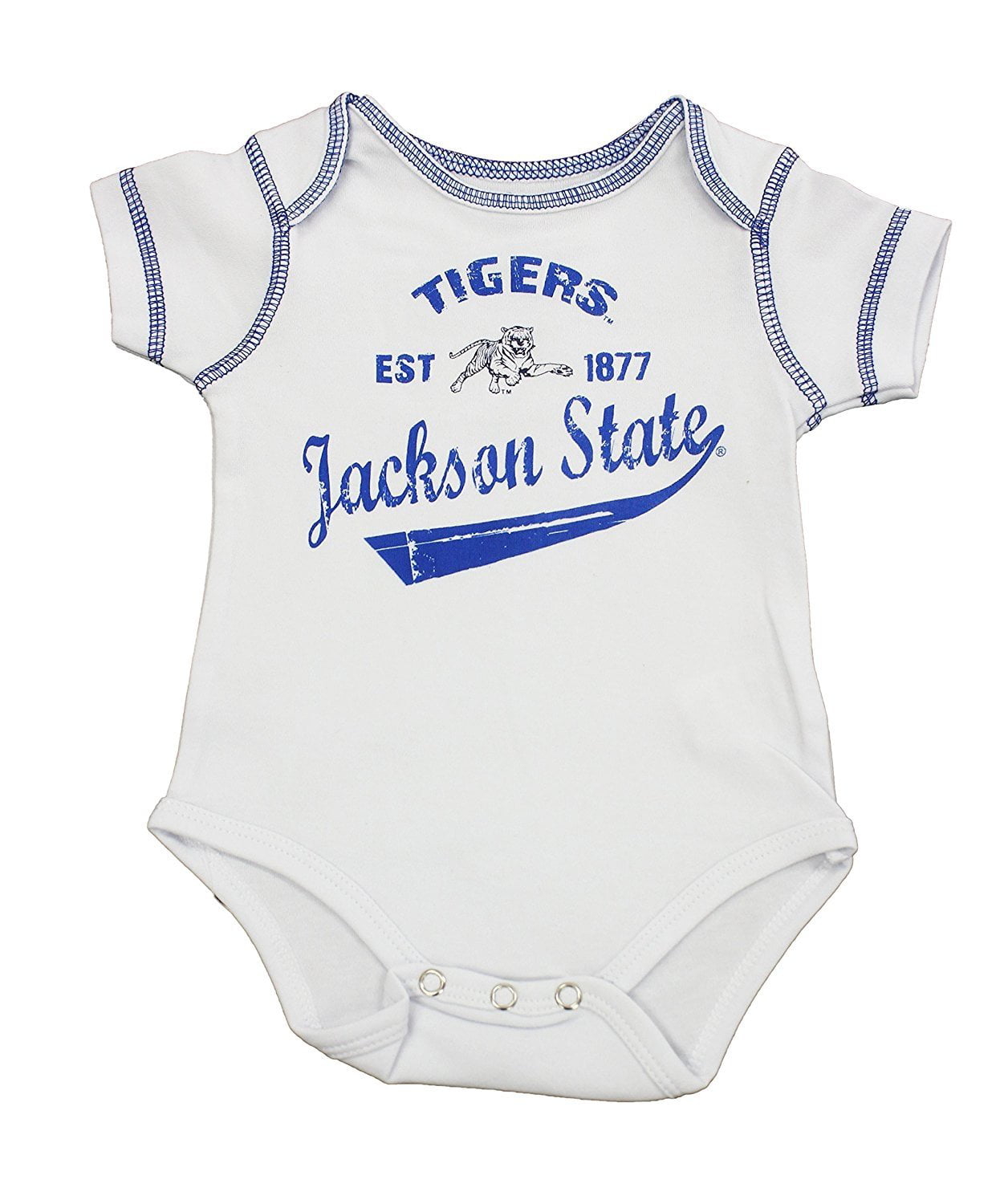 Outerstuff Baby Jackson State Tigers Paws Football Rookie 3 Piece Creeper Set