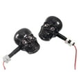 thumbnail image 1 of 2pcs Motorcycle Skull Turn Signal Light Indicator for Bikes Mengxi, 1 of 5