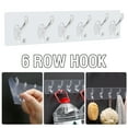 thumbnail image 1 of Ganchos de pared de PVC transparente - Ganchos adhesivos multiusos pack de 6 para organización de baños, cocina y hogar - Sin daños, impermeables y reutilizables, 1 of 9