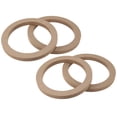 thumbnail image 1 of 4 Piezas 6.5" Universal Madera Coche Altavoz Subwoofer Espaciador Anillos, 1 of 1