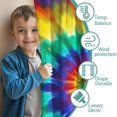 thumbnail image 3 of Blackout Kids Curtains,Colorful Rainbow Tie Dye Spiral Pattern Childrens Insulated Curtains Set Of 2,Bedroom Essentials,Toddler Room Decor 52"x84", 3 of 5