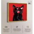 thumbnail image 2 of Candy Coated Coolness Canvas Cute Cat Art Prints by Art Remedy, Gold Frame, 40" x 40", 2 of 7