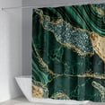 thumbnail image 2 of 4PCS Marble Shower Curtain Sets, Modern Bathroom Sets With Toilet Lid Rug, Contour and Bath Mat, Luxury Bathroom Decor with 12 Hooks, 2 of 8