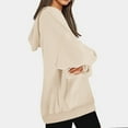 thumbnail image 7 of Timegard Sweatshirt for Women Winter Fleece Hoodies Pullover Casual Warm Long Sleeve Solid Color Tops, 7 of 7