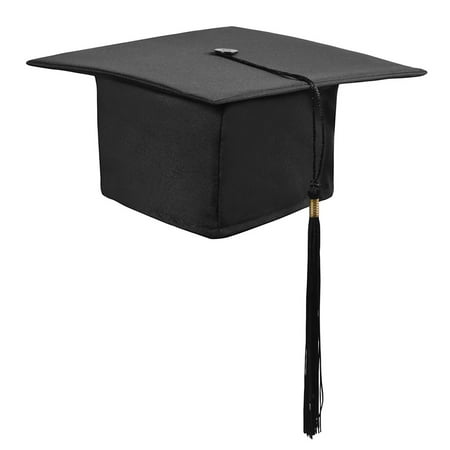 

Amosfun Adjustable Adults Student Mortar Board Graduation Hat Fancy Dress Accessory (Black)