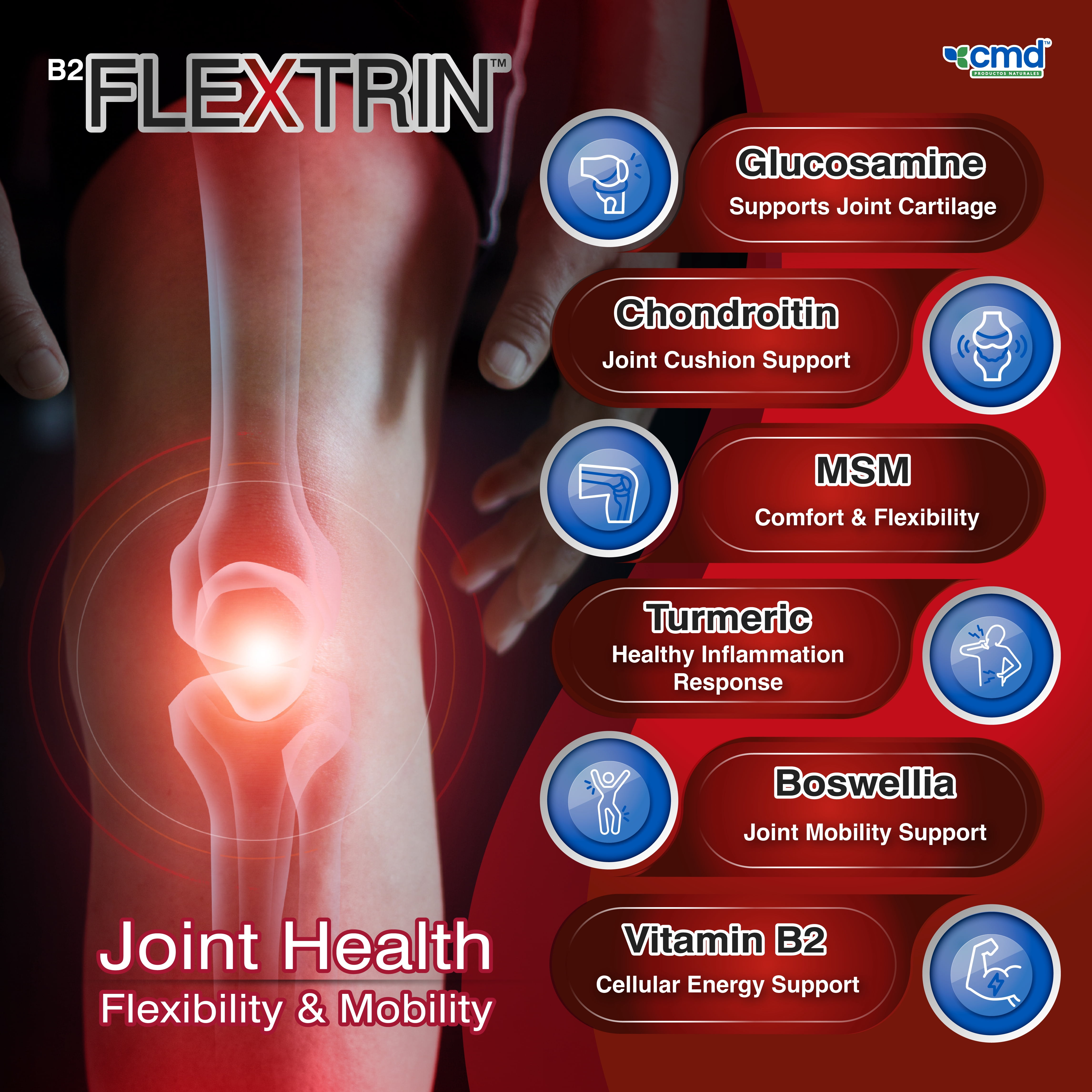 Flextrin Joint Pain Relief Tablets with Glucosamine, 120 Count