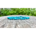 thumbnail image 2 of Natural Turquoise 3-5mm Nugget Tumble Shape Smooth Cut Beads Stretchable Bracelet for Men & Women., 2 of 2