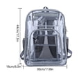 thumbnail image 5 of Mochila PVC Mochila escolar Transparente Ligero Color sólido Juego al aire libre (Gris) Ndcxsfigh Para Estrenar, 5 of 5