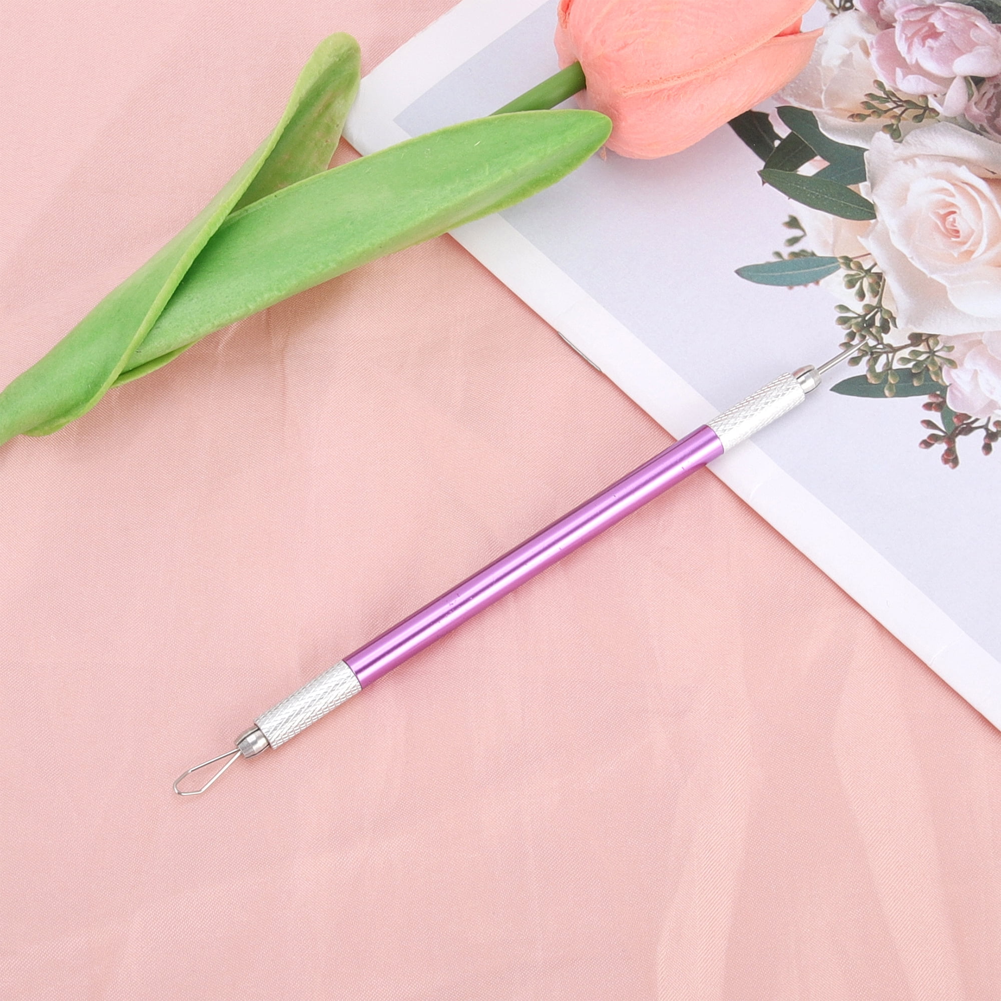Unique Bargains Convenient Double-Ended Pimple Extractor 1 Pc Purple