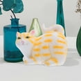 thumbnail image 4 of Dispensador de pañuelos de resina con forma de gato para dormitorio, baño y comedor Bonita caja de pañuelos con temática de gato, decoración de escritorio, 4 of 7