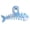 Blue, variant on Transparent Hair Grip Clip Texture Firm Hold Daily Use