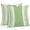 Mint Green, White, Green, variant on Lumbar Pillow Covers 20x12 Inch Set of 2, Vintage Mint Green Striped Waterproof Outdoor Pillow Covers, Farmhouse Modern Stripes Boho Decorative Cushion Pillowcases for Couch, Sofa, Bed, Garden, Patio