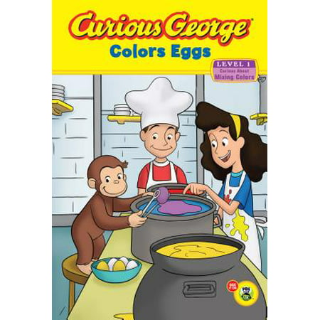 Curious George Colors Eggs Early Reader (Best Early Reader Series)