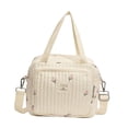 thumbnail image 3 of Bolso de mano para mujer, tipo cartera, con compartimentos y correa ajustable bordada. tulipán, 3 of 9