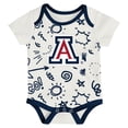 thumbnail image 4 of Newborn & Infant Outerstuff Arizona Wildcats Three-Pack All Day Play Bodysuit Set, 4 of 4