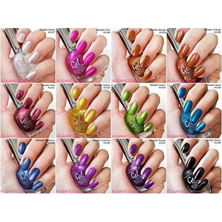 Kleancolor Nail Polish Awesome Metallic Full Size Lacquer Lot Of
