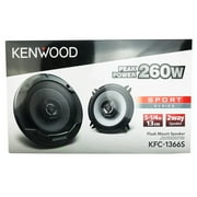 KENWOOD Sport Series Coaxial Speakers (5.25, 2 Way, 250 Watts), KFC-1366S