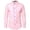 Pink, variant on Honeeladyy New Casual Fashion Men's Color Matching Shirt Loose Youth Long Sleeve Turndown Collar Blouse & Shirt