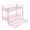 Pink # Twin Size, variant on SYNAGR Twin Bunk Beds with Safety Guardrail & Flat Ladder, Convertible Trundle Metal Bunk Bed Frame, Teens Bed for Dorm/Guest Room, Space-Saving Pink Frame, No Box Spring Required