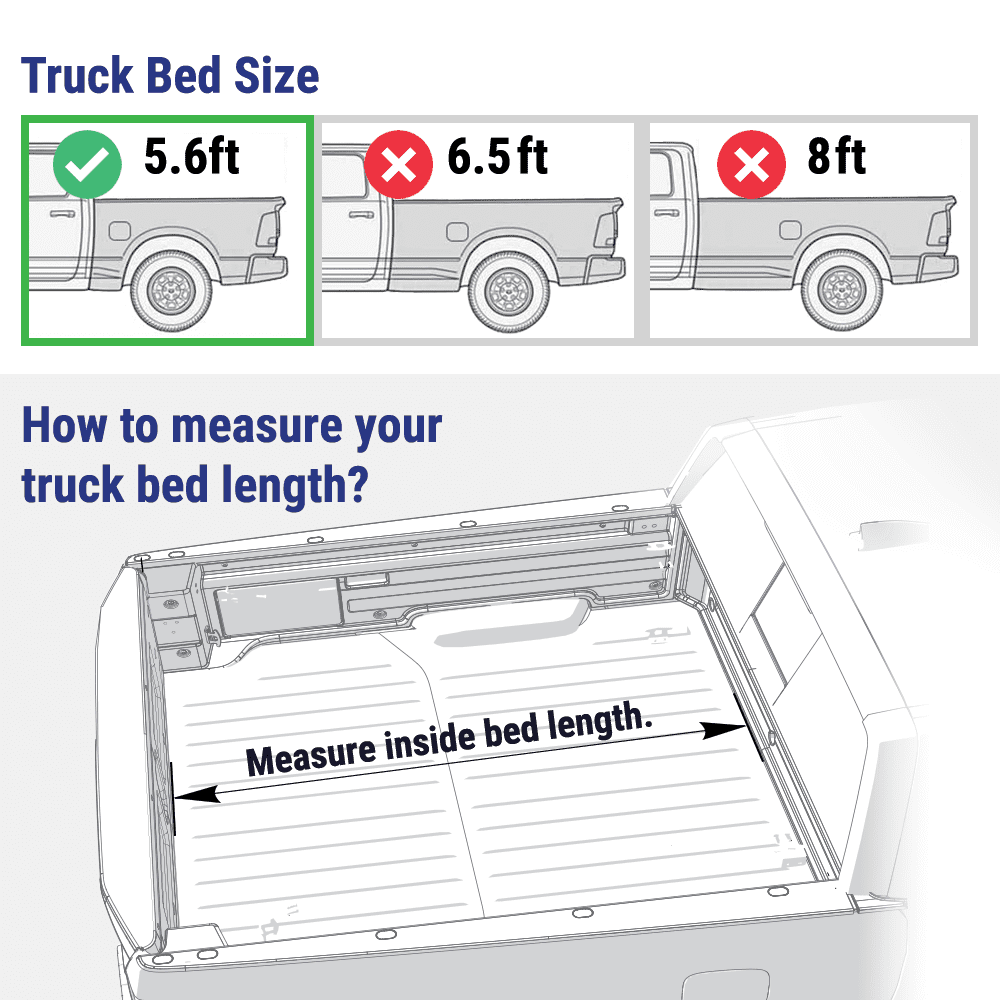 Syneticusa MR Series Retractable T-Slot Rails Hard Truck Bed Cover for 2004-2026 F-150 5.6ft Bed