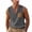 Dark Gray, variant on GUZOM Mens Cotton Linen Henley Tank Top Yellow - Breathable Summer Sleeveless Vest with Chest Pocket Casual Button Front Relaxed Fit,Size S