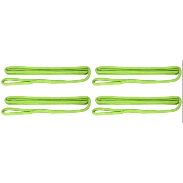 Extreme Max 3006.3405 BoatTector Premium Double Braid Nylon Fender Line Value 4-Pack - 3/8" x 6', Neon Green