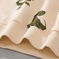 thumbnail image 7 of Pandaie Toddler Sweatshirt Boys Girls Long Sleeve Pullover 3T 4T 5T Dinosaur Cartoon Crewneck Tops Fall Winter Clothes 2-8Y Beige 2-3 Years, 7 of 7