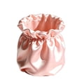 thumbnail image 2 of Pen Holder Large Capacity Makeup Brush Storage Holder with Soft Pink Satin Texture Design Stable Base Organizer for Home Dormitory, 2 of 6