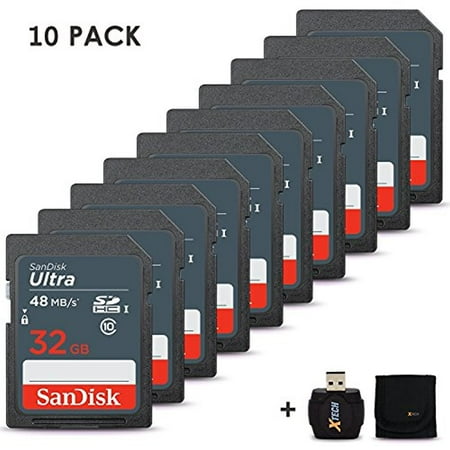 10 PACK SANDISK 32GB SD MEMORY CARD a total of 320gb gives you plenty of space to store all your favorite pictures and (Best Way To Store Sd Cards)