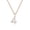 Rose Gold 4, variant on Women's Diamond Angel Number Necklace 5 Cubic Zircon Numbers Pendant Choker Chain Numerology Jewelry Gold
