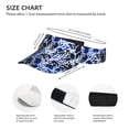 thumbnail image 3 of Yiaed Blue Lightning2 Print Sport Sun Visor Hats Adjustable Empty Top Baseball Cap Cotton Ball Caps for Women and Men, 3 of 5