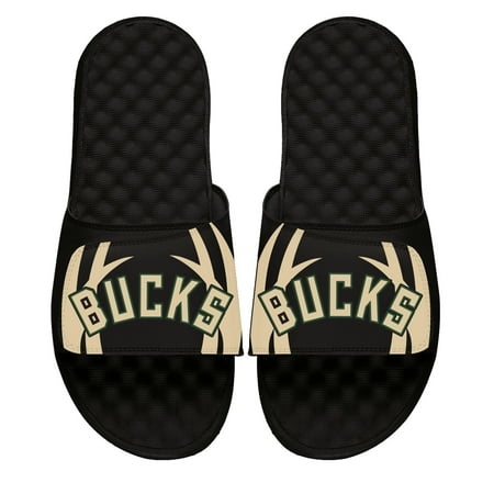 

Men s ISlide Black Milwaukee Bucks Statement Slide Sandals