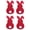 Red, variant on 4Pcs Easter Fork Holder Cover Cutlery Spoon Tableware Bags for Kitchen Restaurant Dining Table S
