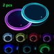 thumbnail image 2 of Luces LED para portavasos, 2 posavasos LED para automóvil con cojín de taza luminoso de 7 colores, tapete de taza con carga USB para accesorios de posavasos, decoración del hogar, luz ambiental., 2 of 5