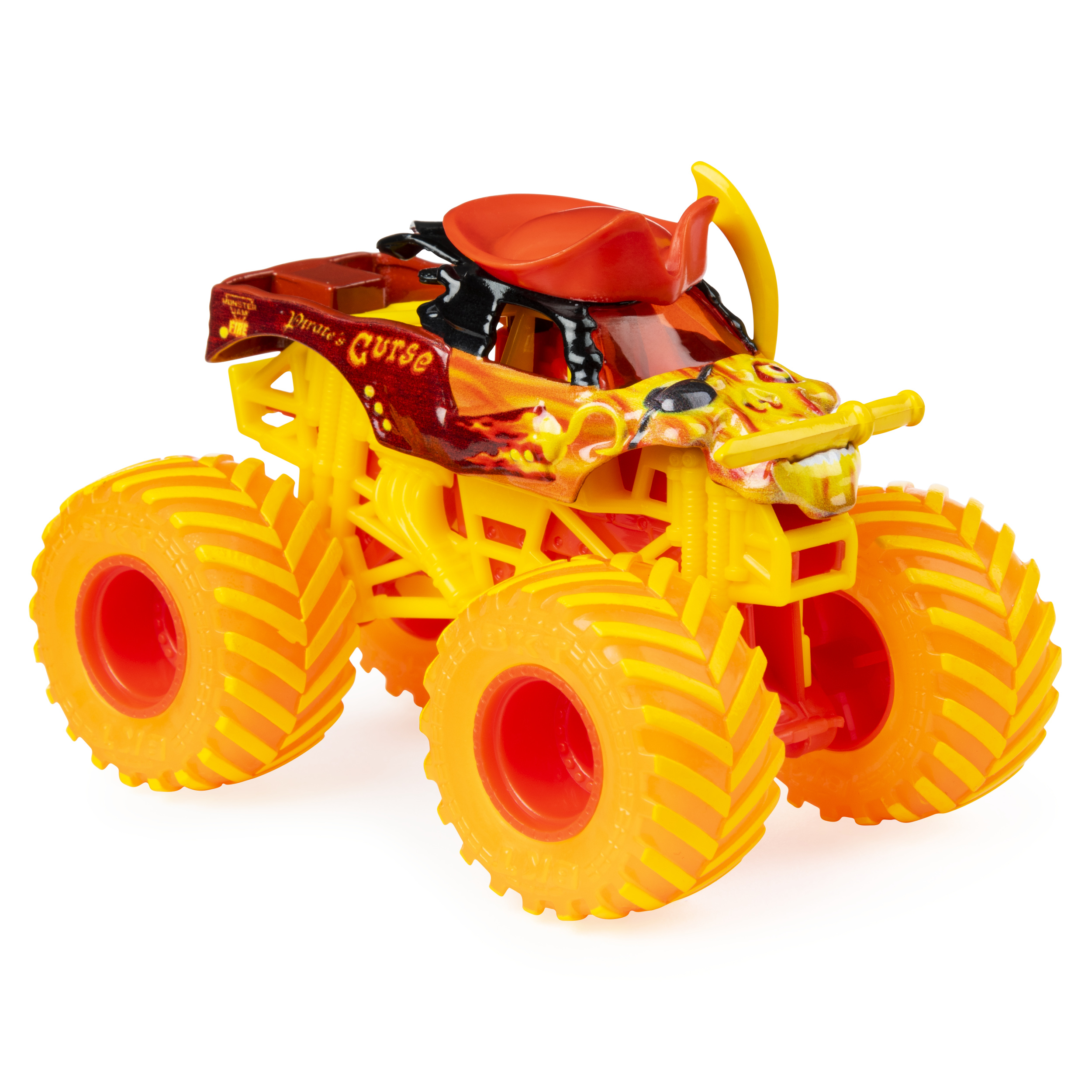 Monster Jam, Fire & Ice Pirate's Curse Monster Truck, Die-Cast Vehicle, Walmart Exclusive, 1:64 Scale