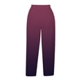 thumbnail image 4 of Outfmvch Capri Palazzo Pants Capri Pants with Lace Side Women High Waisted Wide Leg Summer Outfits 2026 Trendy Cropped Trouser Straight Wide Leg Palazzo Pants Women's Culottes Pink S-2XL, 4 of 5