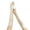 Beige, variant on 1 Pair Gloves Full Fingers Elastic Smooth Soft Breathable Elbow Length Bride Wedding Party Stage Show Performance Cosplay Gloves
