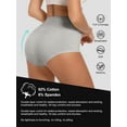 thumbnail image 7 of MEIYATING Women's High Waisted Cotton Panties - Tummy Control Full Coverage Underwear 4 Pack, 7 of 7