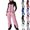 Pink, variant on Spazoro Girls Ski Bib Overalls with Multi‑Pockets, Loose Fit Snow Gaiters Zip Up Windproof Waterproof Winter Snowboarding Bib Pants Pink Size 5-6