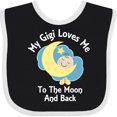 thumbnail image 3 of Inktastic Gigi Loves Me to the Moon and Back Boys or Girls Baby Bib, 3 of 4