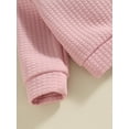 thumbnail image 6 of Bagilaanoe Toddler Baby Girl Long Pants Set Long Sleeve Sweatshirt Pullover Tops + Drawstring Sweatpants 6M 12M 18M 24M 3T Kids Casual Sweatsuits, 6 of 8