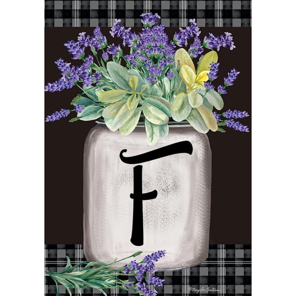 Briarwood Lane Everyday Garden Flag 12x18 For Outdoor Farmhouse Monogram Letter F Garden Flag Flags For Outside