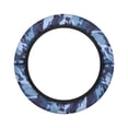 thumbnail image 7 of ZUXONGSY Blue Camo Golf Cart Steering Wheel Cover Universal Auto Accessories Sweat-Absorbent Club Car Interior Decor Protector Stretchable Steering Wheel Dust Cover Gifts for Friends Family, 7 of 7